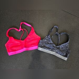 Under Armour Women's Sports Bra Bundle - Pink and Black